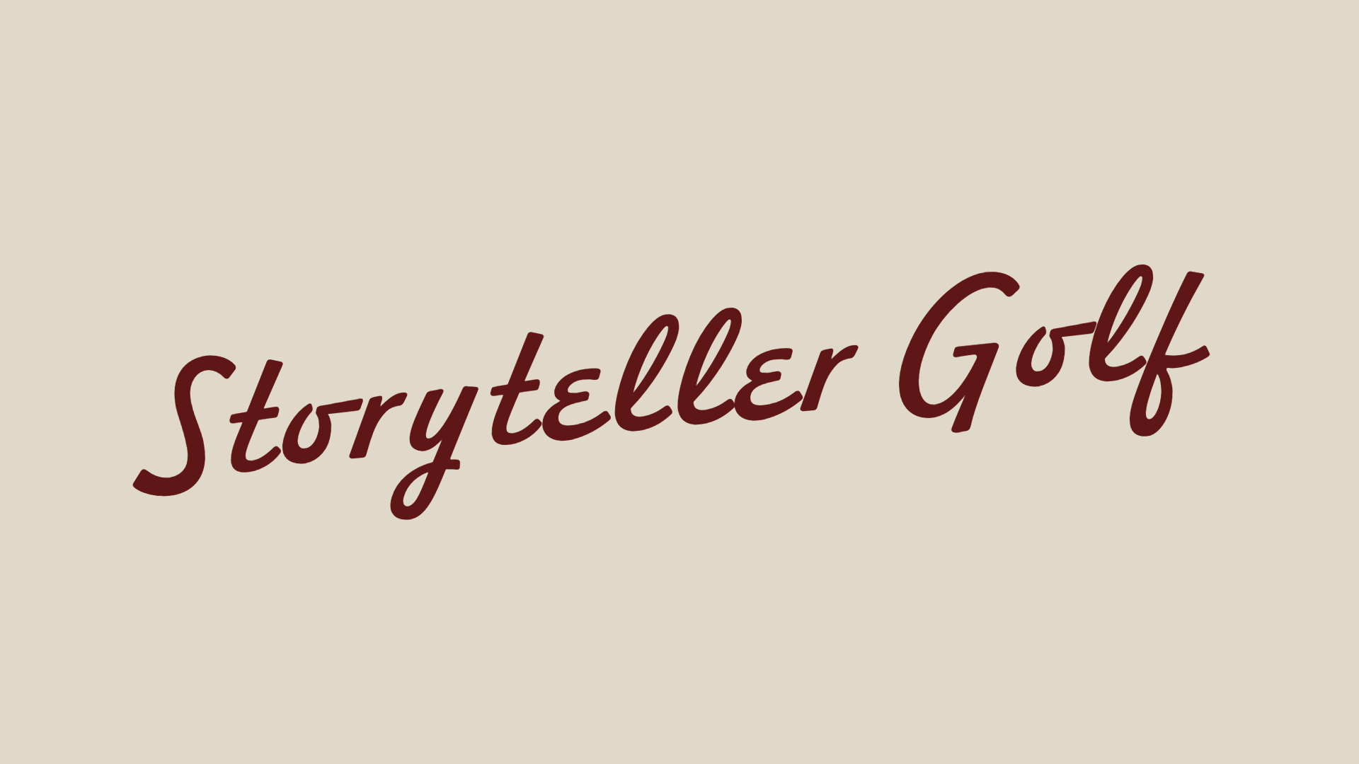 Storyteller Golf Logo Maroon